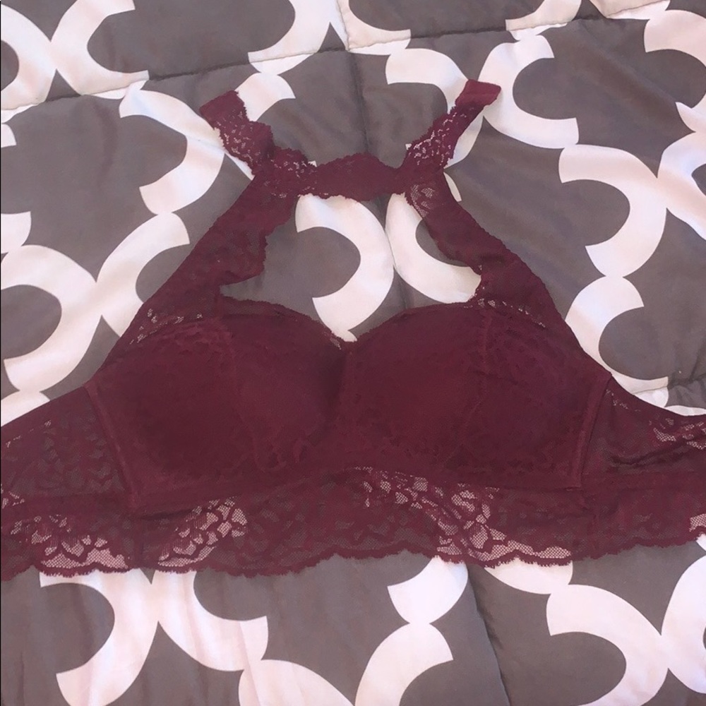 Pink Victoria Secret padded push up bralette